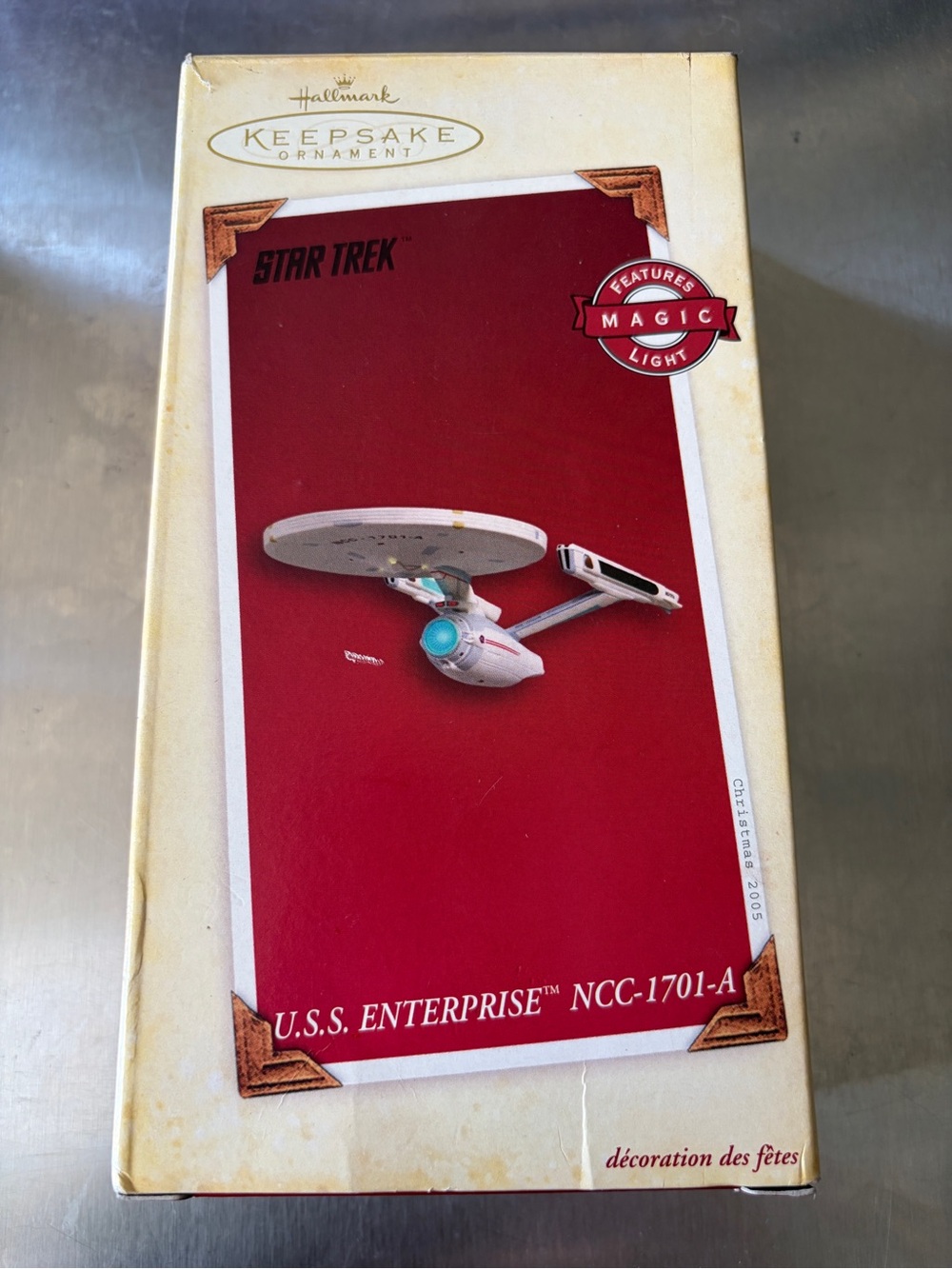 Hallmark Keepsake Ornament ~ Star Trek USS Enterprise NCC-1701-A ~ Magic Light